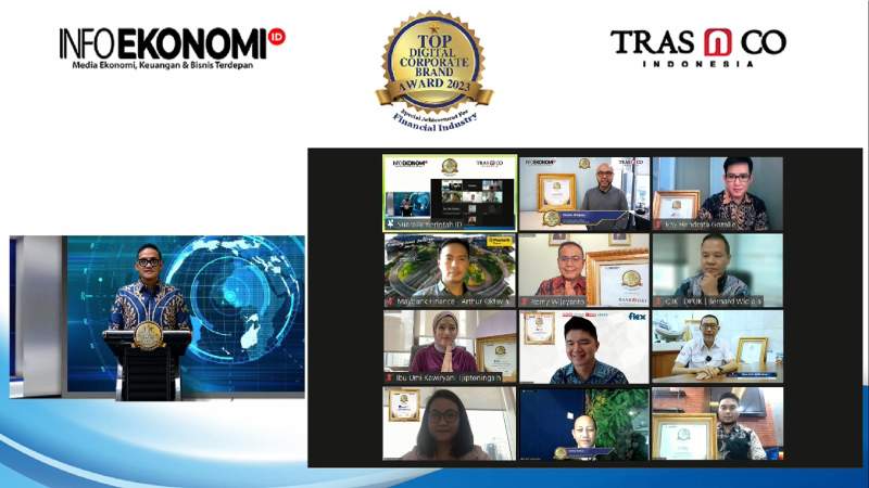 InfoEkonomi.ID dan TRAS N CO Indonesia Sukses Gelar 3rd Top Digital Corporate Brand Award 2023