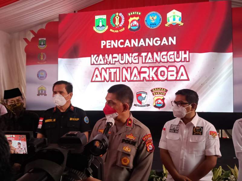 Kampung Tangguh Anti Narkoba Diresmikan, Waka Polda :   Upaya Berantas Penyalahgunaan Narkoba