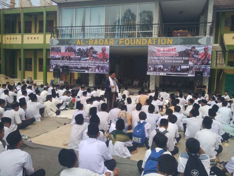 Istigosah SMK Al Badar Balaraja, Kabupaten Tangerang.