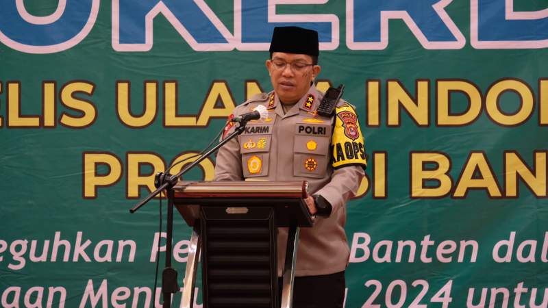 Kapolda Banten  Hadiri Mukerda MUI