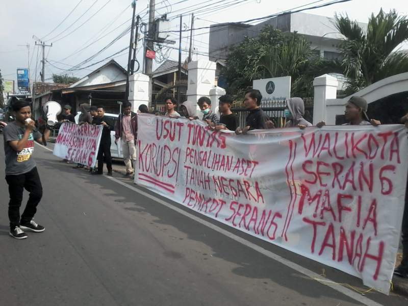 Aliansi Gerakan Mahasiswa Kota Serang Tuntut Keadilan Kasus Dugaan Tindak Pidana Korupsi