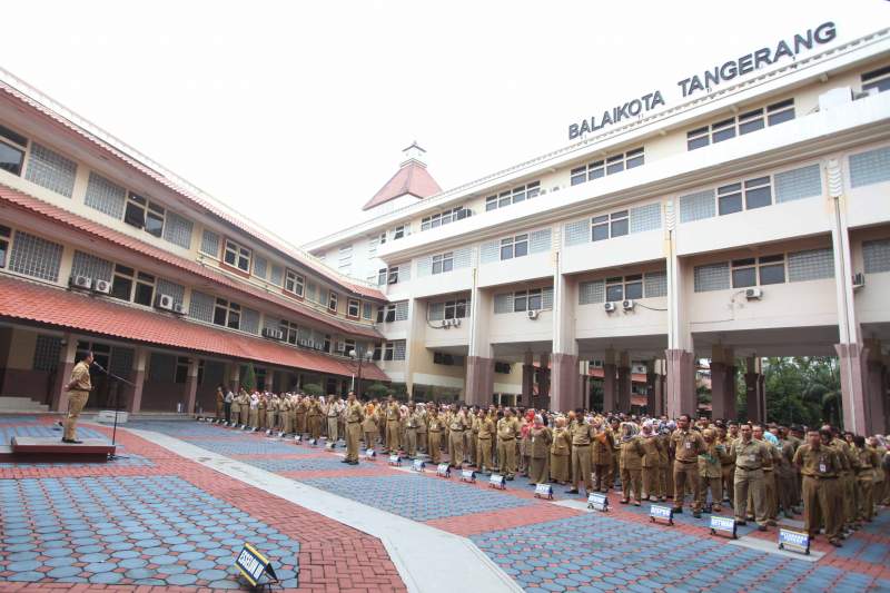 Apel pegawai Pemkot Tangerang.