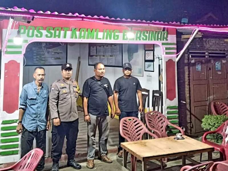 Polsek Teluk Nibung Pantau Pos Ronda, "Hubungi 110 Bila ada Tindak Premanisme"
