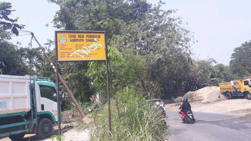 9 Hektar Lahan Aset Pemkab Tangerang Dicasuk dihuni Bangunan Liar