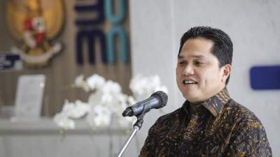 Menteri BUMN Erick Thohir. (ANTARA FOTO/Dhemas Reviyanto).
