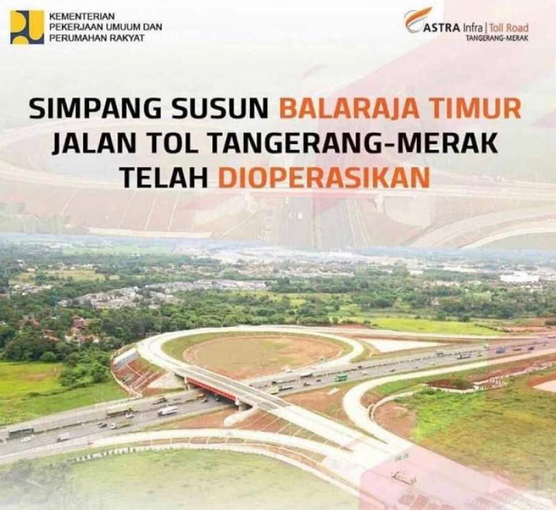 Lulus Uji Laik Operasi, Simpang Susun Balaraja Timur Dioperasikan