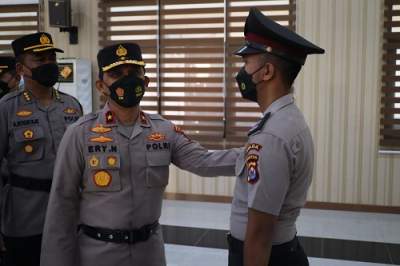 810 Personil Polri Polda Banten Naik Pangkat