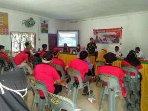 Babinsa Koramil 07/AJ sampaikan Wasbang Bela Negara ke Warga