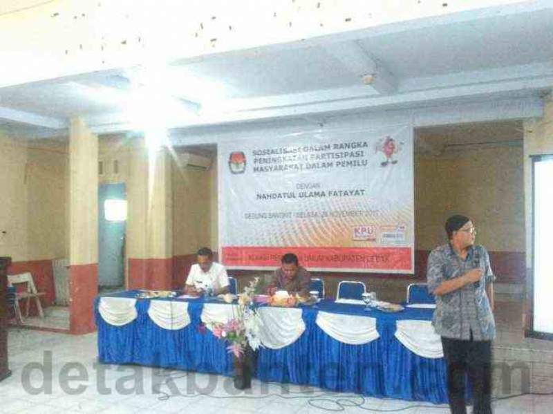 KPUD Lebak Sosialisasikan Pilkada Serentak kepada NU Fatayat