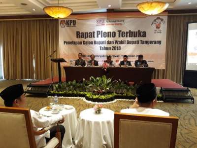 Suasana Rapat Pleno KPU