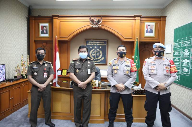 Kapolresta Sambangi Kejari Kabupaten Tangerang