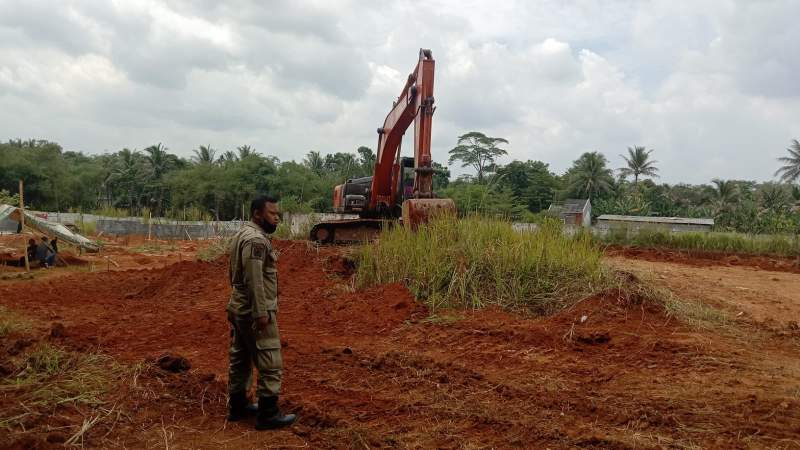 Camat Cisoka Sidak Galian Tanah di Desa Jeunjing