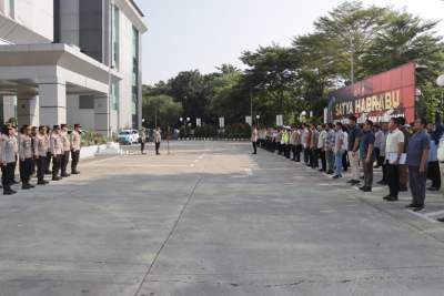 Pimpin Apel Pagi, Kabagops Polresta Tangerang Berikan Motivasi Ke Anggota