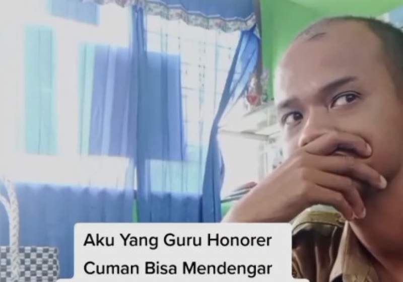 Pilu! Guru Honorer Hanya Bisa Bergumam Dengar Para Guru PNS Asik Bicarakan Gaji dan THR