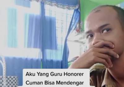 Pilu! Guru Honorer Hanya Bisa Bergumam Dengar Para Guru PNS Asik Bicarakan Gaji dan THR