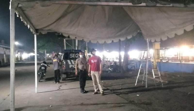 Cegah Omicron, Polsek Balaraja Dirikan Posko di Pasar Sentiong