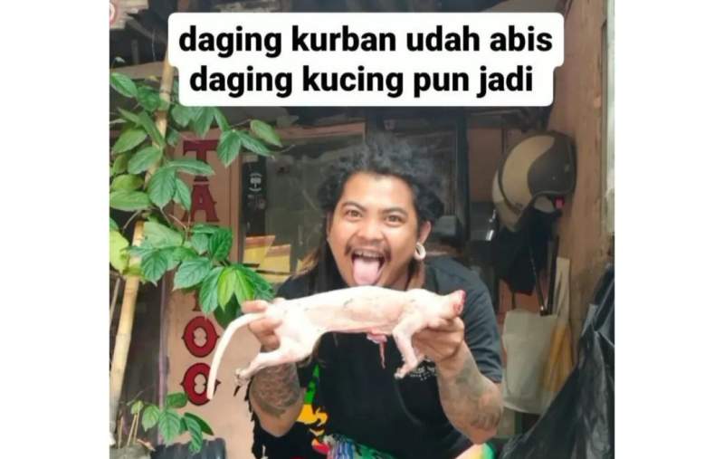 Tangkapan layar unggahan Instagram @aldii_hornytattoojkt