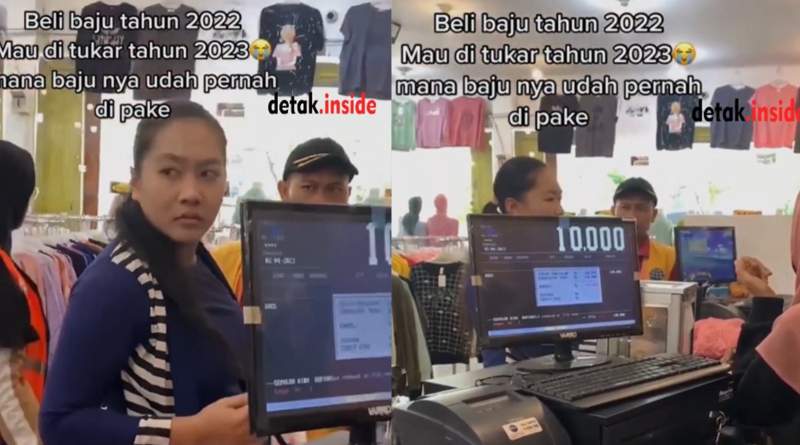 VIDIO: Wanita di Pekanbaru Minta Tukar Baju Setelah Satu Tahun Dibeli, Viral di TikTok