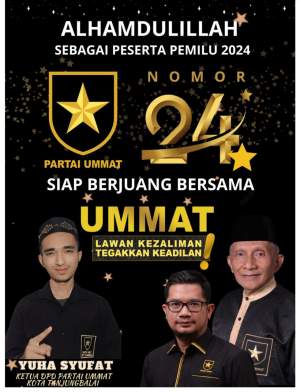 Partai Ummat Lolos Yuha Ucapkan Terima Kasih Masyarakat Tanjungbalai