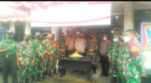 HUT Bhayangkara ke 75, Koramil 10/Sepatan Sambangi Mapolsek Pakuhaji