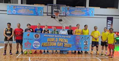 Peringati Hari Kebebasan Pers 2025, Ketua Umum PWI Pusat Apresiasi Turnamen Basket Siwo PWI Pusat 3x3