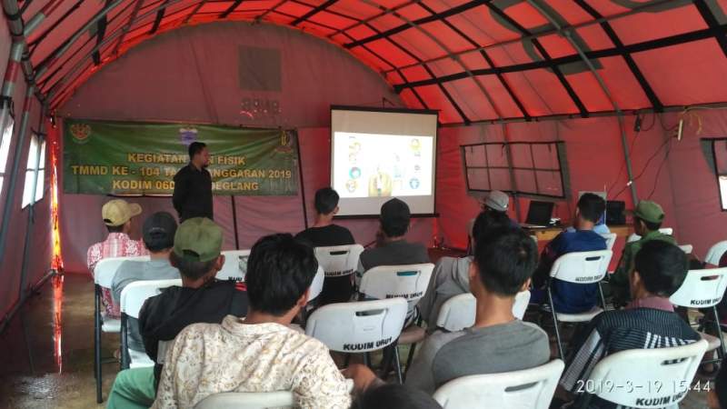 TMMD Kodim 0601/Pandeglang Gelar Penyuluhan Perlindungan Anak