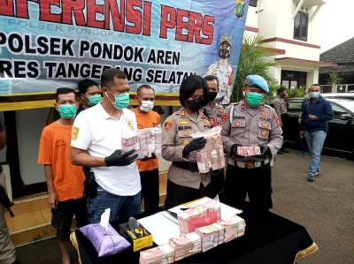 Polisi Amankan Uang Palsu Rp 800 Juta