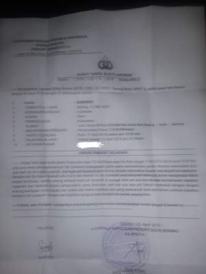 Diduga Lakukan Pengeroyokan, Caleg PDIP Kota Serang Dilaporkan Ke Polresta Serang