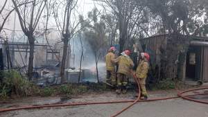 Gudang Tiner di Teluknaga Hangus Terbakar