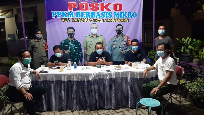 Perkuat PPKM Mikro, Kecamatan Panongan Dirikan Posko