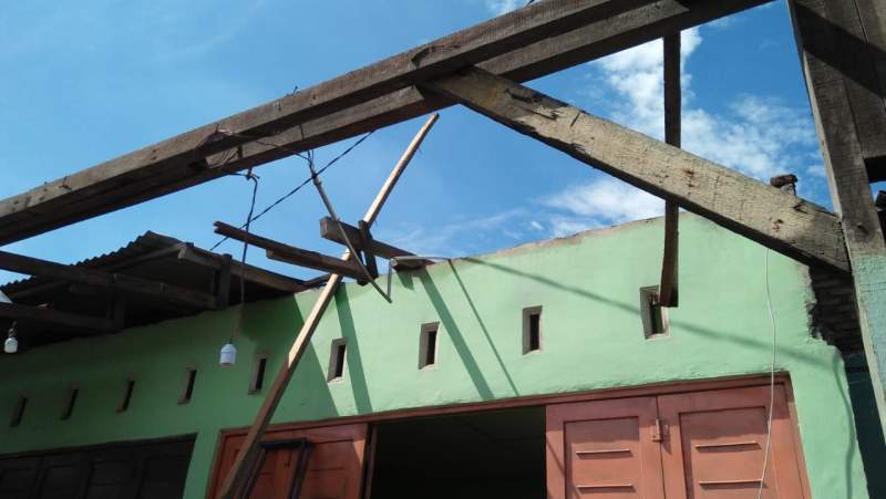 Puluhan Rumah di Sergai Rusak Disapu Angin Puting Beliung