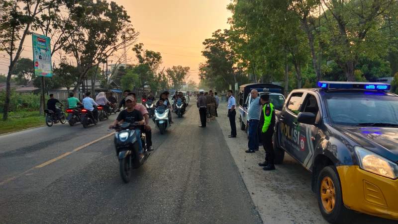 Polres Tanjung Balai Menggelar Patroli Subuh dibulan Ramadhan