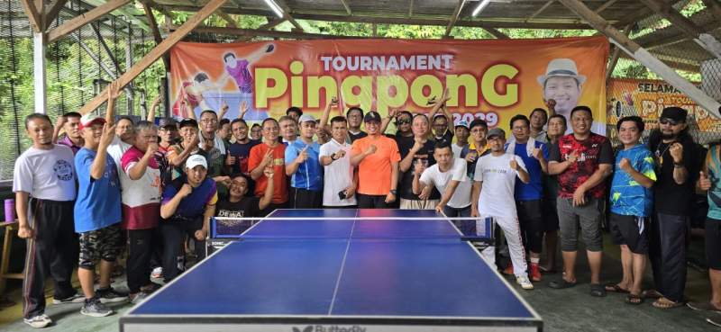 Ajang Silaturahmi, Kang Juhri Gelar Turnamen Pingpong