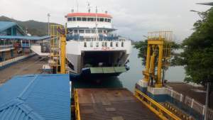 Pelabuhan Merak-Panjang yang siap beroperasi, tinggal menunggu ijin. (man)