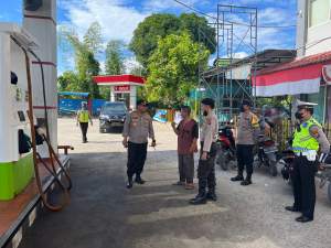 Kapolres Tanjungbalai Monitoring SPBU/SPBUN/SPBB dalam Rangka antisipasi dampak kenaikan Harga BBM