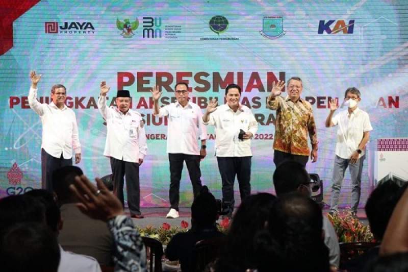 Bersama Menteri BUMN dan Menhub, Benyamin Resmikan Wajah Baru Stasiun Pondok Ranji