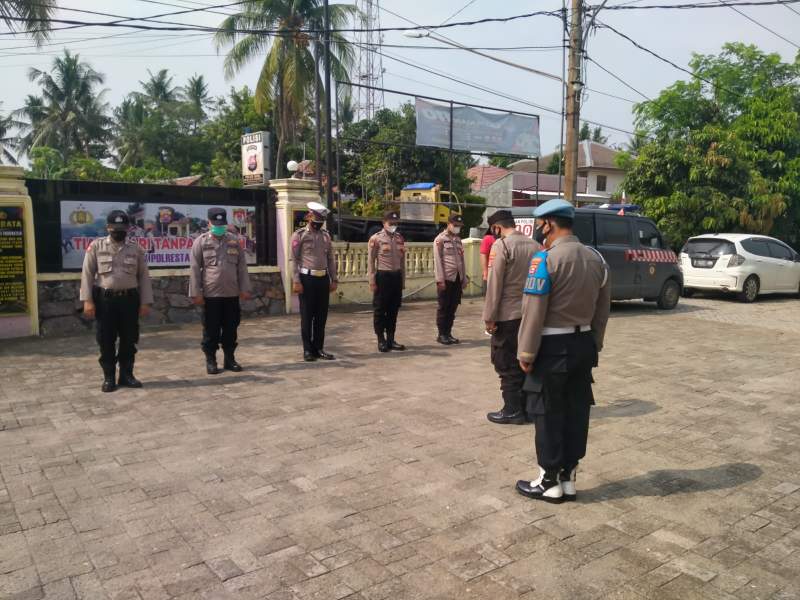 Wujudkan Kedisiplinan, Polsek Mauk Gelar  Apel Pagi