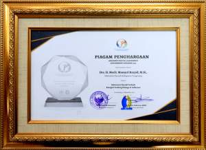 sekda maesyal rasyid terima penghargaan dari kemendagri