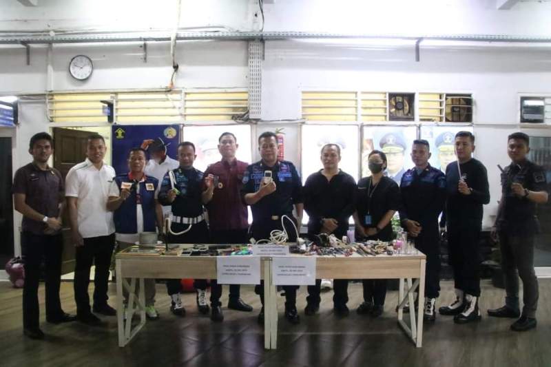 Upayakan Peningkatan Pengawasan, Satopspatnal Kanwil Kumham Banten Sidak Gabungan di Dua Lapas Kota Tangerang