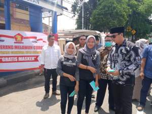 Cegah Virus Corona, Partai Gerindra Kota Serang bagikan 1600 Masker Gratis