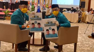 Benyamin-Pilar dinyatakan menang Pilkada oleh KPU Tangsel.