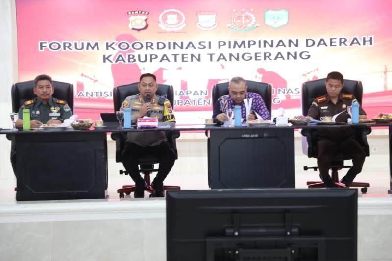 Bahas Hari Buruh, Bupati Tangerang Gelar Rakor Dengan Forkopimda