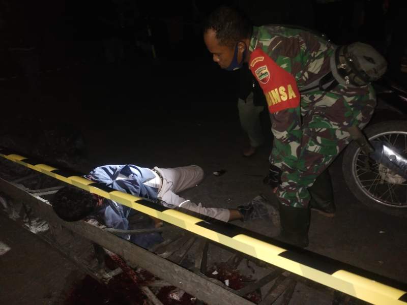 Pekerja jalan Tol ditemukan tewas dengan kepala robek.(istimewa).