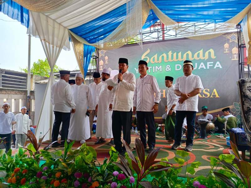 Sekda Hadiri Santunan Anak Yatim Majelis Di Abah Caca Sepatan