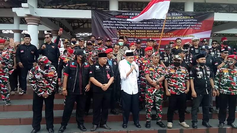 RUU HIP Dicabut, Ormas, LSM, Dan Peguron Banten Gelar Apel Siaga