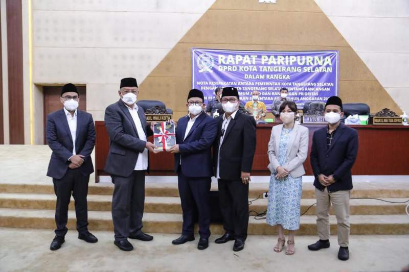 KUA dan PPAS APBD Tangsel Tahun 2022, Sebesar Rp2,9 Triliun Disahkan