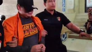 Dito Mahendra, pelaku kasus dugaan kepemilikan senjata api ilegal di Bareskrim Polri.