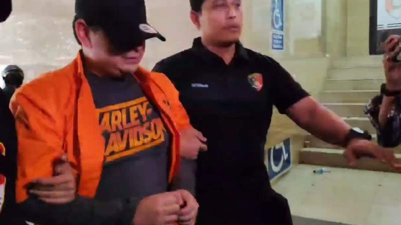 Dito Mahendra, pelaku kasus dugaan kepemilikan senjata api ilegal di Bareskrim Polri.