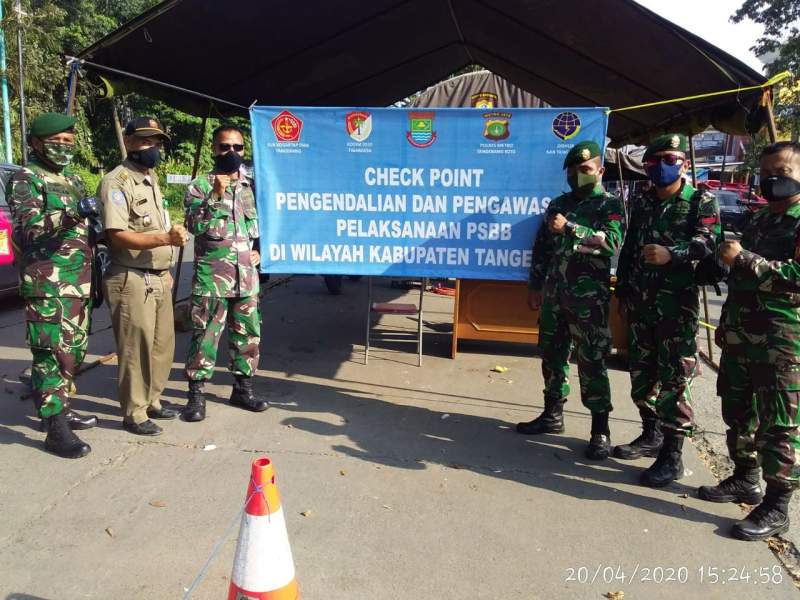 Hari Ke 3 PSBB Di Pasar Kemis, Jumlah Pelanggaran Menurun