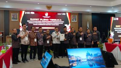 Sah, Andra Soni - Dimyati Terpilih Jadi Gubernur dan Wakil Gubernur Tahun 2024, Raih 3.102.501 suara